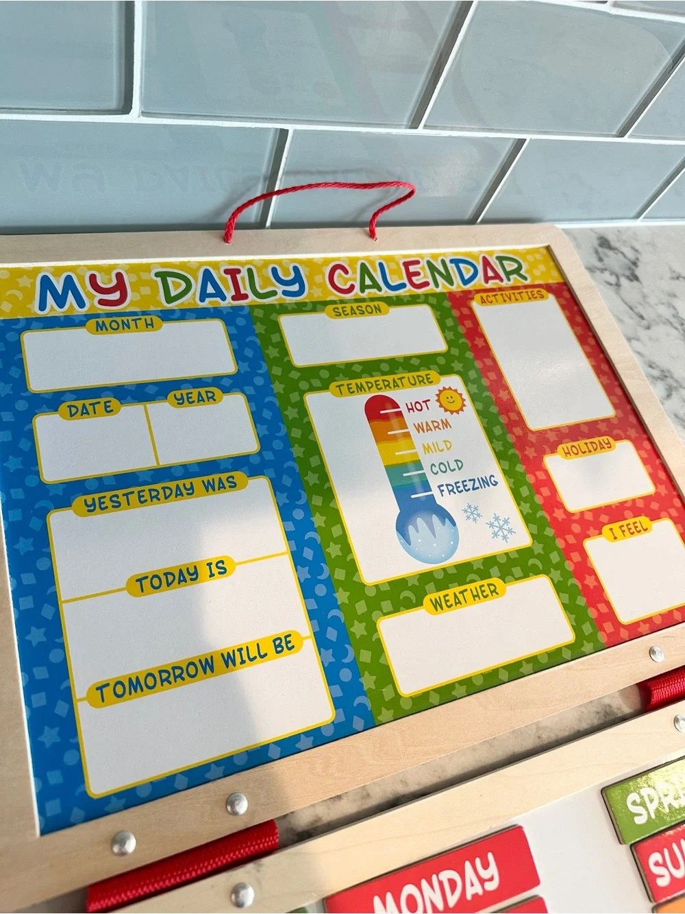 Melissa & Doug Magnetic Daily Calendar Board